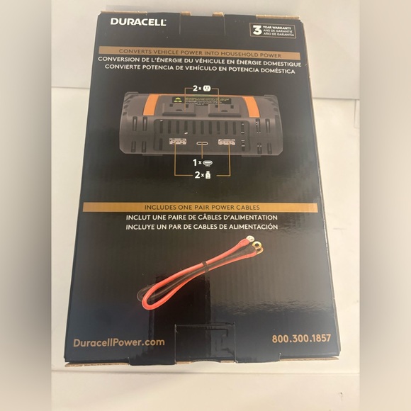 Duracell Power Inverter - 1000 Watt - Picture 2 of 4